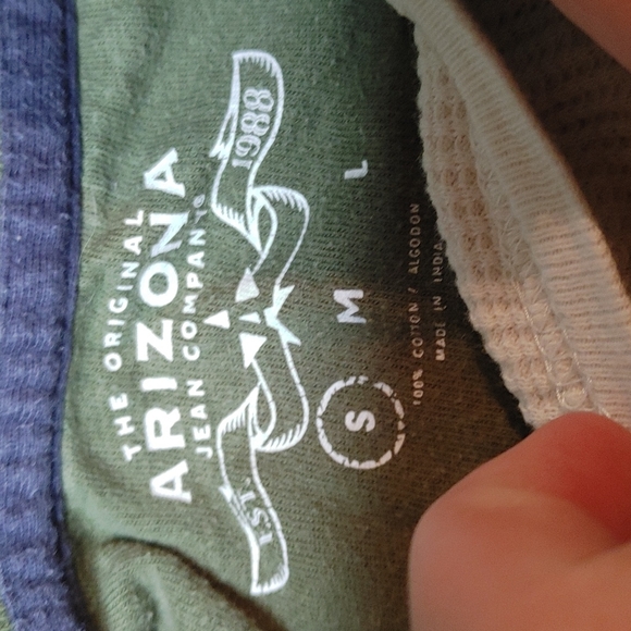 💥 Bundle Only 💥 ARIZONA Green and White Long Sleeve Polo - Picture 2 of 2